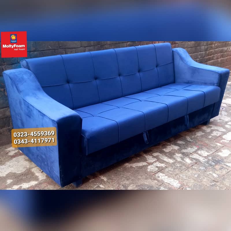 Molty double bed sofa cum bed/dining table/stool/Lshape sofa/chair 5