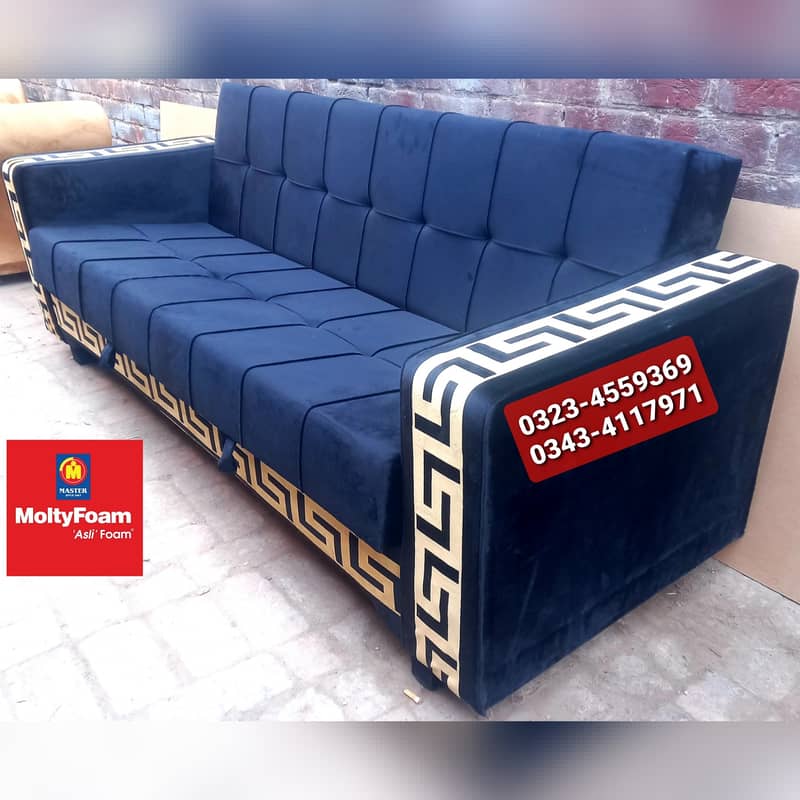 Molty double bed sofa cum bed/dining table/stool/Lshape sofa/chair 15