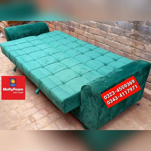 Molty double bed sofa cum bed/dining table/stool/Lshape sofa/chair 1