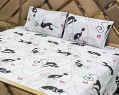 Bed sheets | Double bed sheets | cotton 3 PCs bedsheets