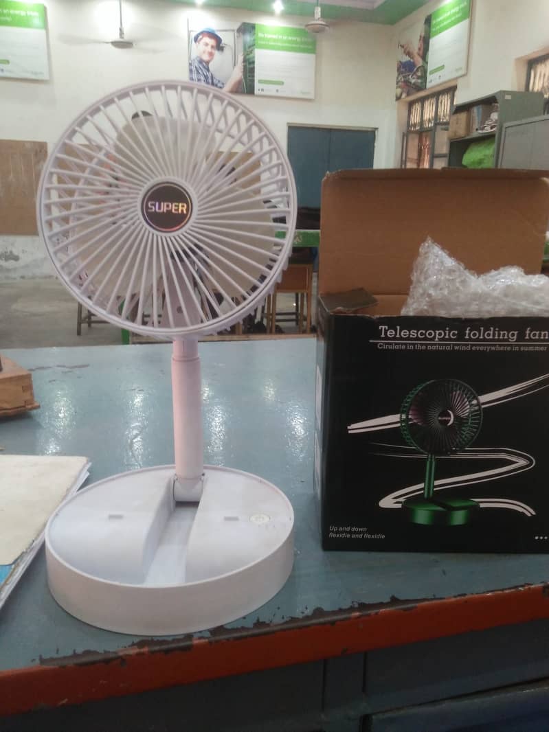 Telescopic folding fan, Recharge able fan 10/10 0