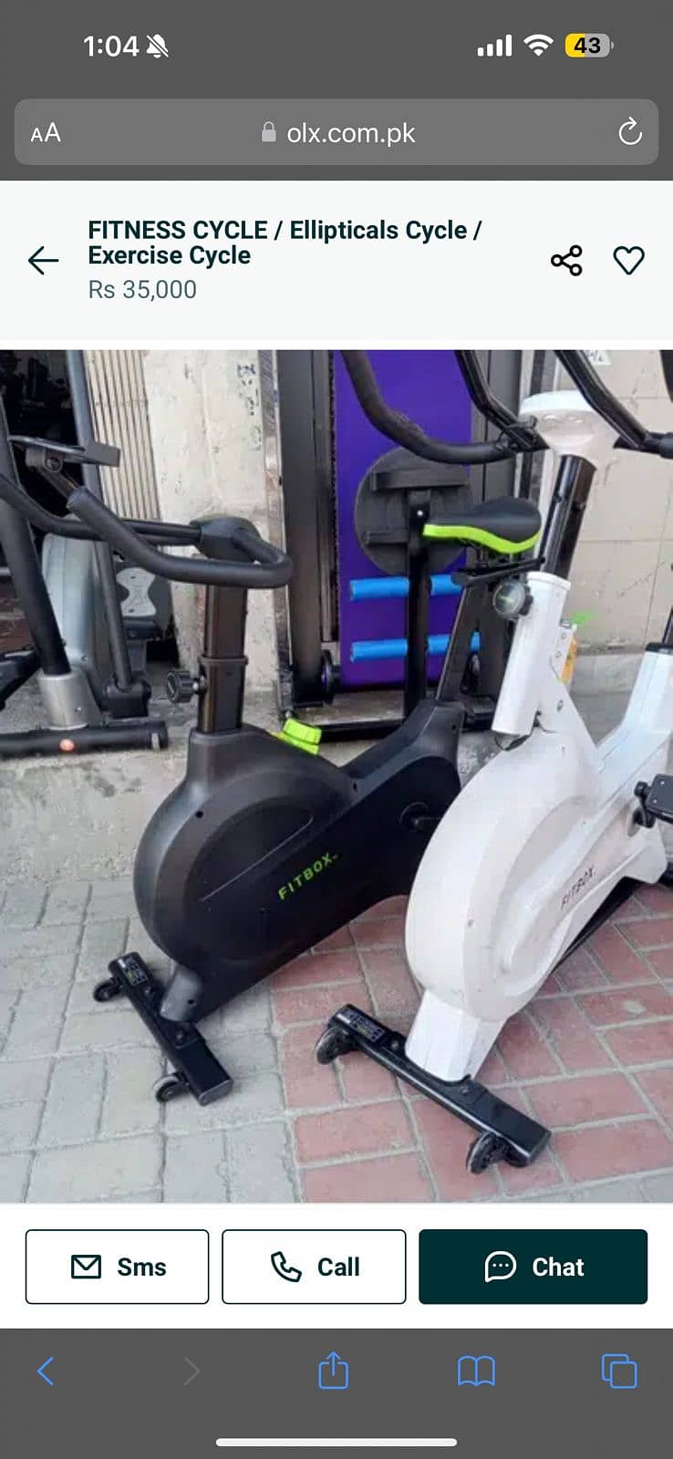 exercise cycle / exercise bike / fit box / gym 6