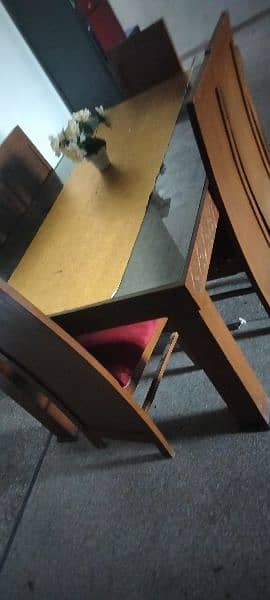 6/4. dining table. top Glass 6. mm. 6_cher 0