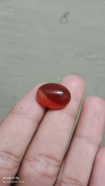 Red Aqeeq stone  100 % guaranteed 1