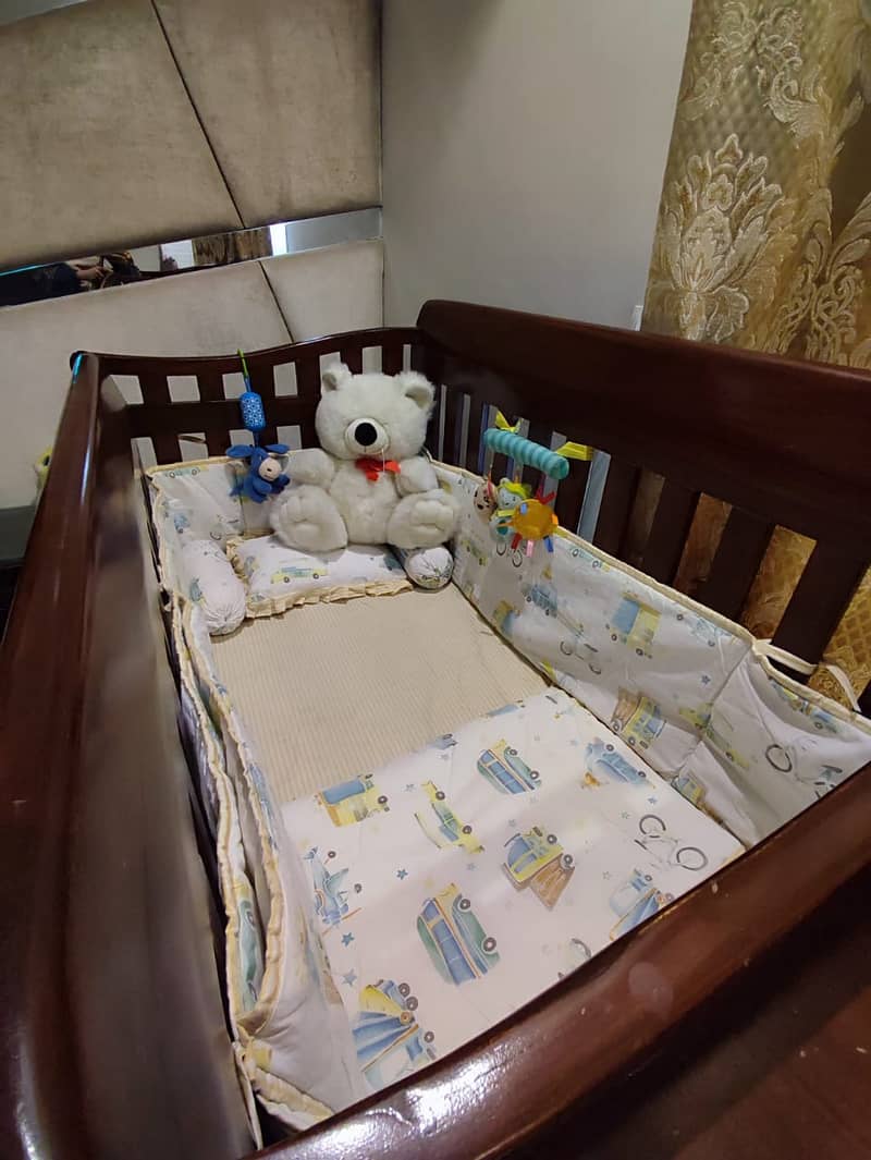 Baby Cot Made From Pure Chinoiti Wood - Reasonable Price 1