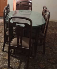 dinning table with chairs for urgent sale