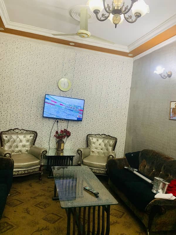 5 Marla VIP full furnished portion for rent in johar town phase 2 Block L Emporium mall 15