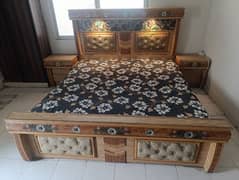 Bed Set with mattress Side tables and Dressing
