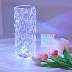 Crystal Lamp Rose Light Diamond Lamp 16 Colors Changing Remote Control