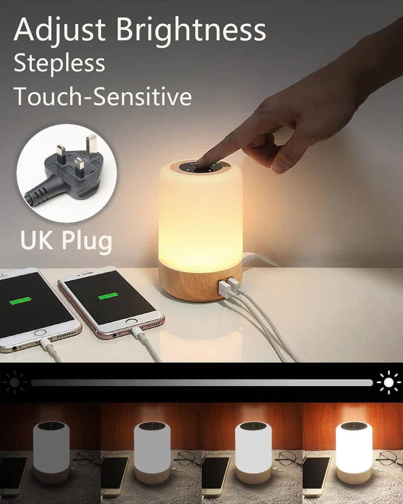 LED Lamp, with 4 USB Charging Port 5