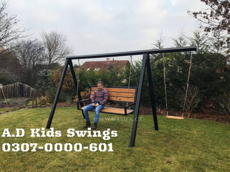 Swings |Slides|Tree House|Wooden Play House| Seesaw|Kids Bench etc 15