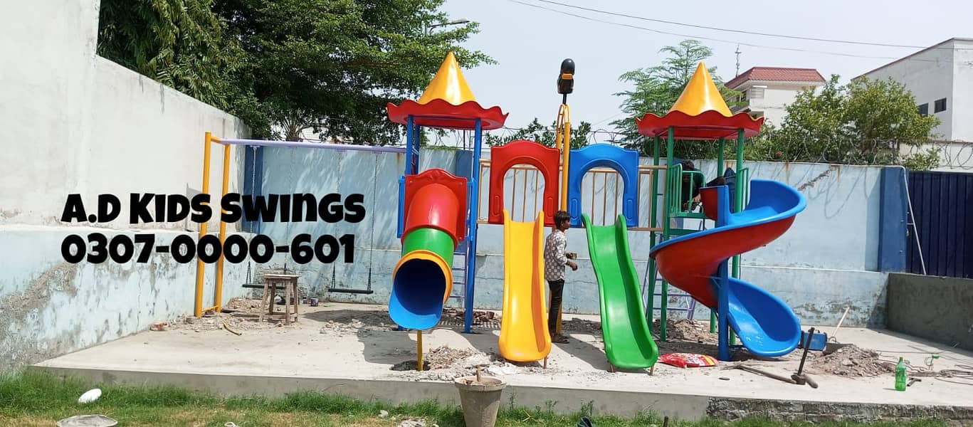 Swings |Slides|Tree House|Wooden Play House| Seesaw|Kids Bench etc 1