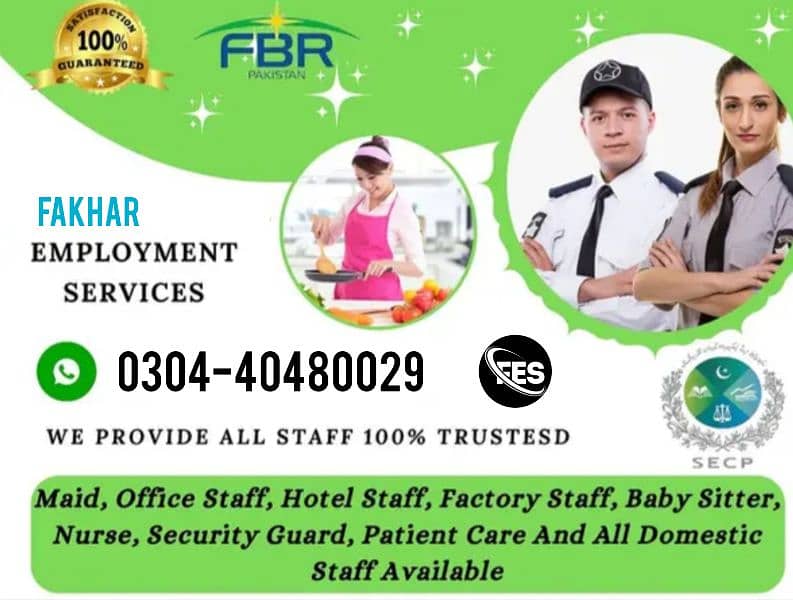 DOMESTIC STAFF/SERVICES/MAIDS/AVAILABLE/STAFF AGENCY/MAIDS/CHEF/COOK 0