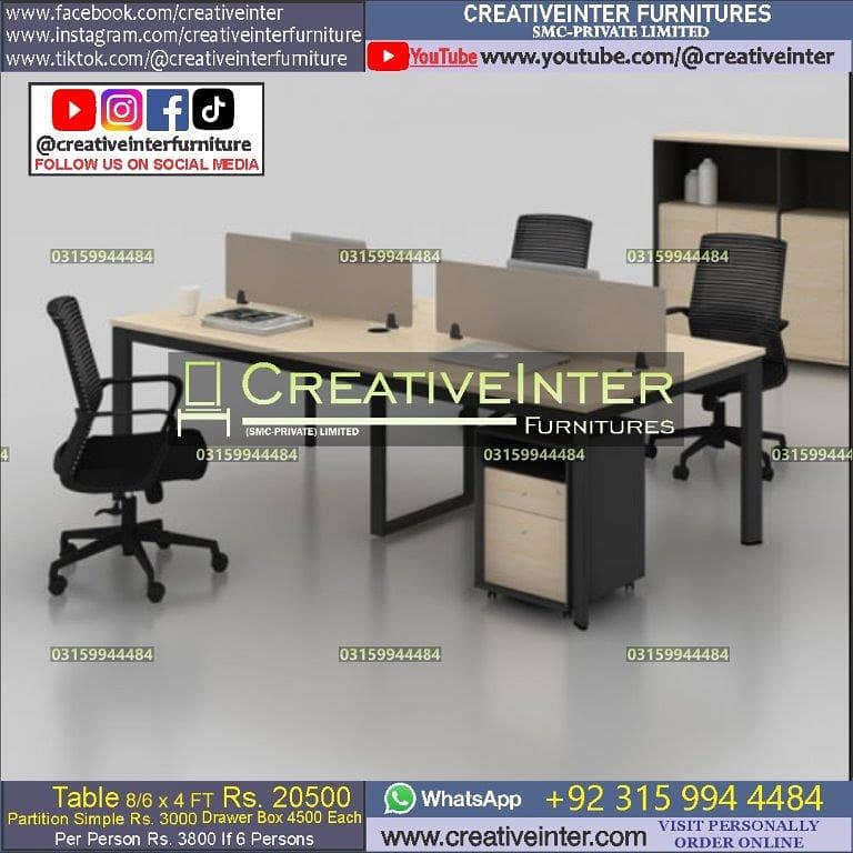 Office Conference Table Meeting Table Reception Desk Workstation chair 3