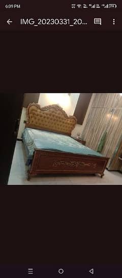 brand new king size bed with two side tables and dressing table. 0