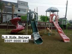 Slides|Swings| Seesaw| Monkey bar| Merry go round|Jungle gym