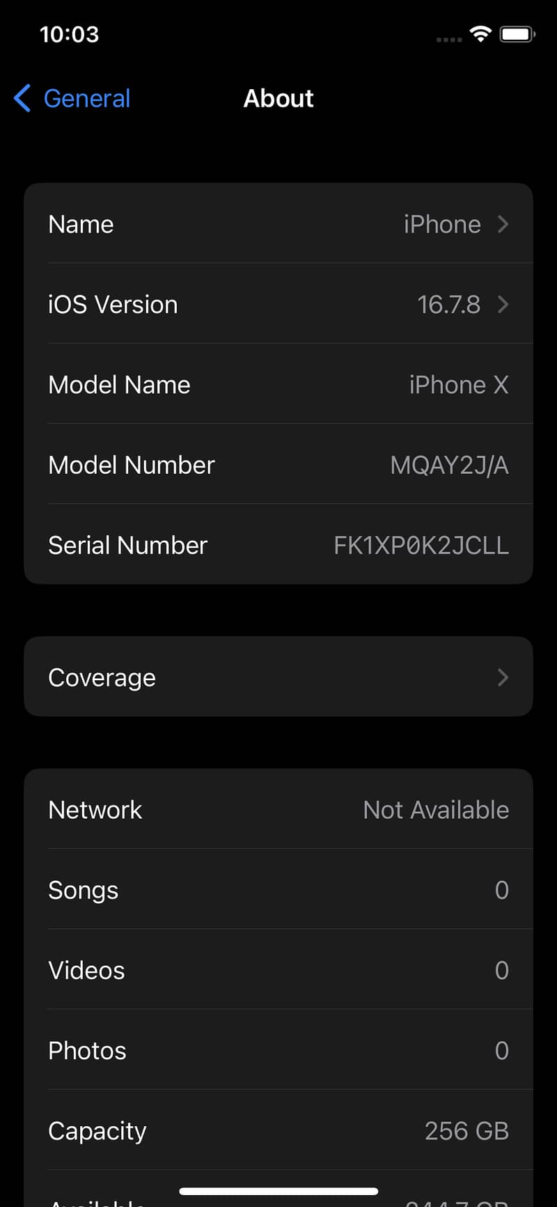 Iphone X 256gb Non PTA 10/9.5 2