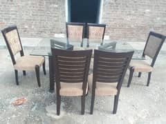 Dining table with 6 chairs