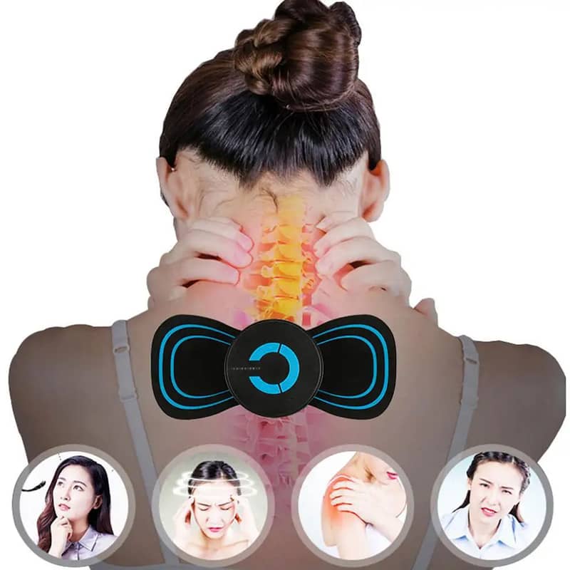 Neck Massage Patch Mini Portable Intelligent Pulse Cervical Massage Pa 1