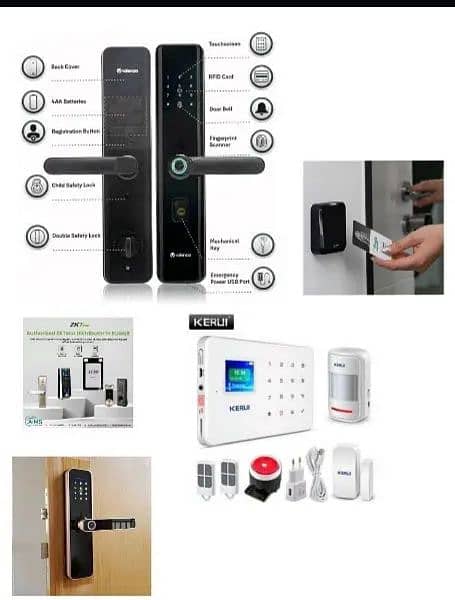 smart digital fingerprint electric door lock access control system 1