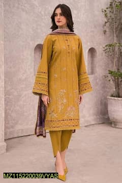 Unstitch 3pcs suit Rs. 3700 with delivery charges
