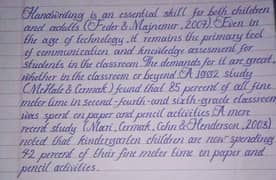 Handwriting Assignment Work 0