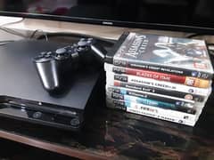 Ps3 with 8 original Games Contact:03217830890