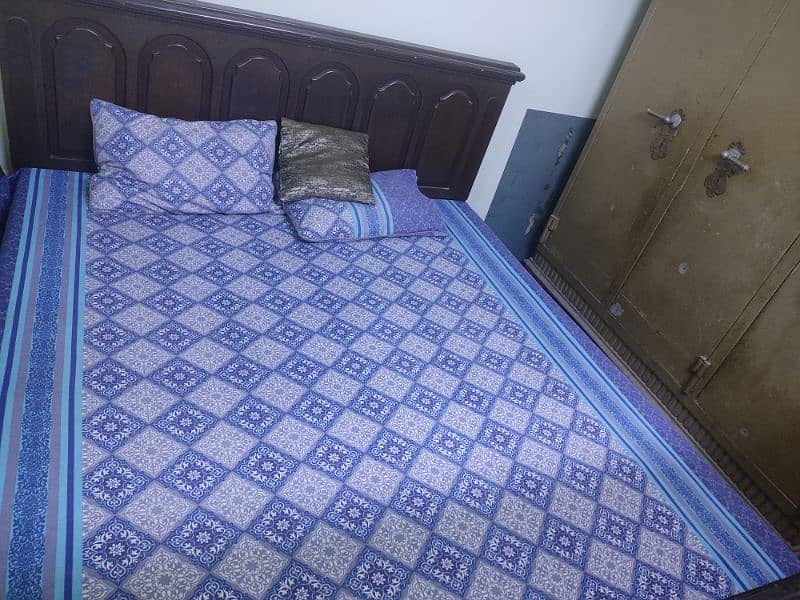 pure wooden bed set available 3