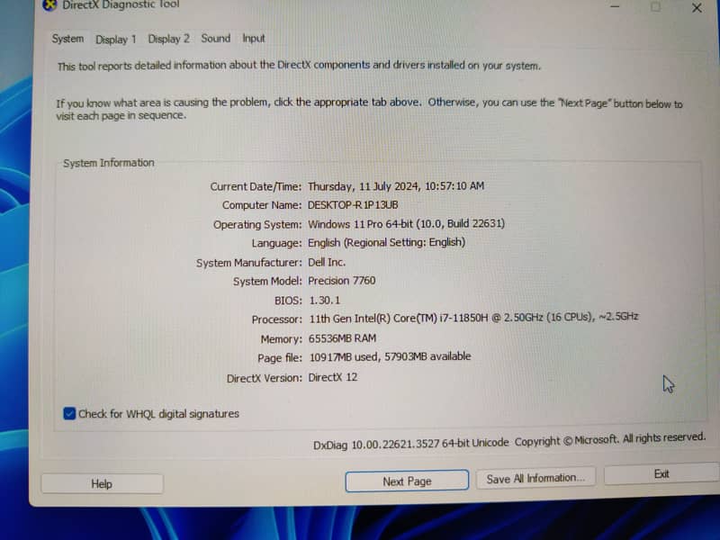 Dell Precision 7760 Workstation Laptop - i7 11th Gen, RTX A5000 16GB 1