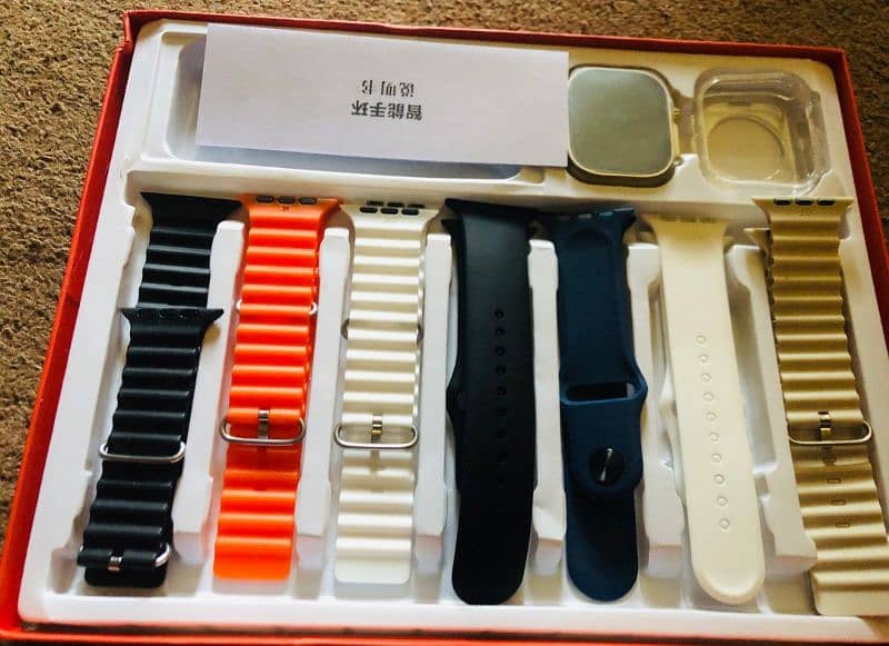 7 in 1 Ultra S100 Smart watch 7 straps ka sath 0