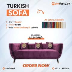 6 Seater Sofa - Turkish Sofa - Molty Foam Sofa - Comforty Sofa -lahor 0