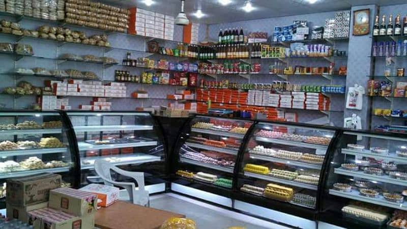 bakery display counter for sale / Sweet counter/ cake chillar 3