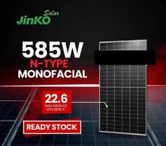 Jinko n type 585 watt A Grade