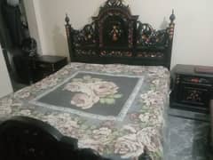 Bed, Dining Table, chair, Dressing