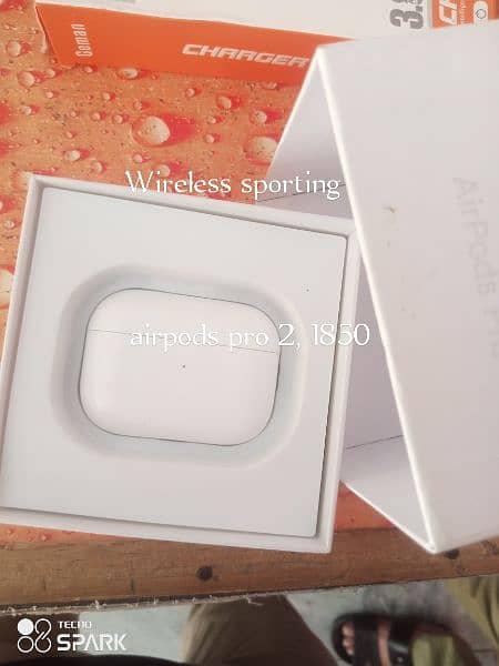 Airpods pro 2 with wireless charging sporting 0