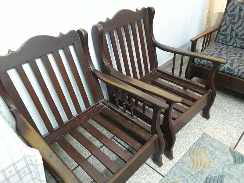 5 seater wooden sofa set for sale 03334757857 6