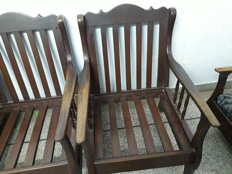 5 seater wooden sofa set for sale 03334757857 8