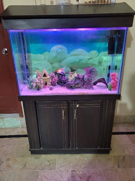 Aquarium 3 feet 8x8 thick glass 5