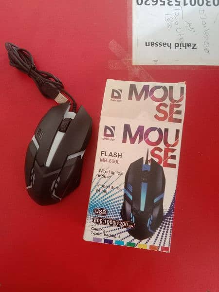 RGB Gaming Mouse / Mouse with Dragon Mousepad / Mouse with Logitech Mo 0