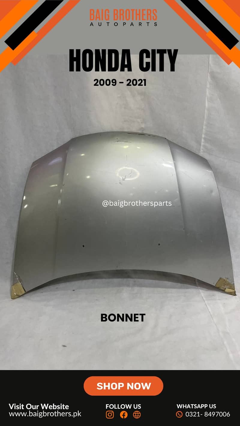 Hyundai Elantra Tucson HRV Kia Stonic MG Headlight Bonnet Door Lite AC 5