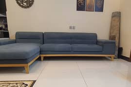 Almost New designer's L-shaped sofa