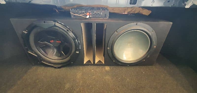 kenwood car sound system woofer speaker amplifier 0
