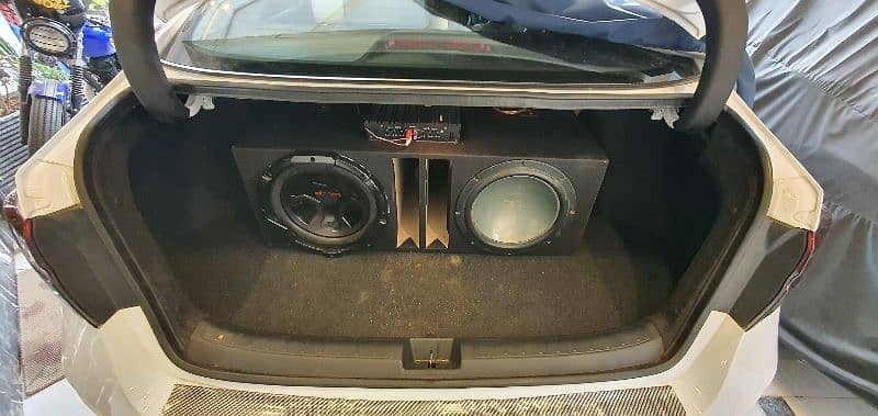 kenwood car sound system woofer speaker amplifier 1