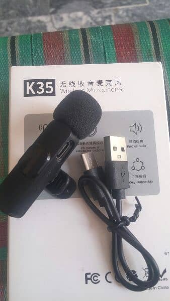 K35 wireless microphone for android phones (3.5 mm jack) 1