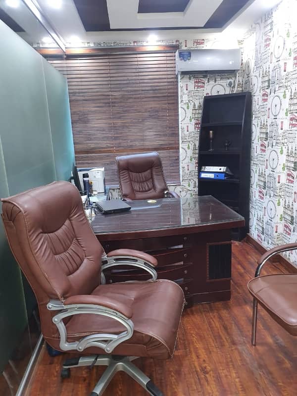 NEAR 26 STREET VIP LAVISH FURNISHED OFFICE FOR RENT 2 EXCITEVE CHAMBER 6 PERSON WORK STATION WITH AC LCD RENT ALMOST FINAL NOTE 1 MONTH COMMISSION RENT SERVICE CHARGES MUST 6