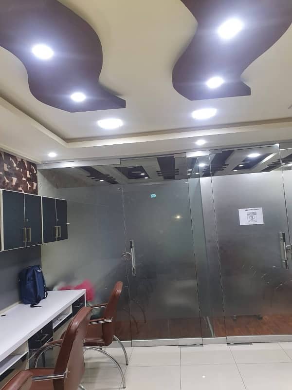 NEAR 26 STREET VIP LAVISH FURNISHED OFFICE FOR RENT 2 EXCITEVE CHAMBER 6 PERSON WORK STATION WITH AC LCD RENT ALMOST FINAL NOTE 1 MONTH COMMISSION RENT SERVICE CHARGES MUST 11