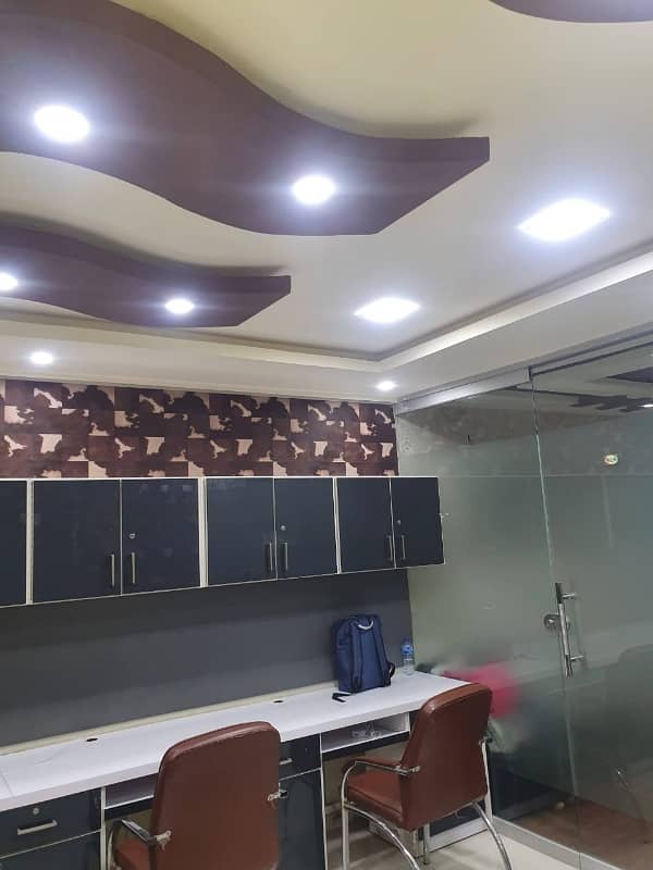 NEAR 26 STREET VIP LAVISH FURNISHED OFFICE FOR RENT 2 EXCITEVE CHAMBER 6 PERSON WORK STATION WITH AC LCD RENT ALMOST FINAL NOTE 1 MONTH COMMISSION RENT SERVICE CHARGES MUST 13