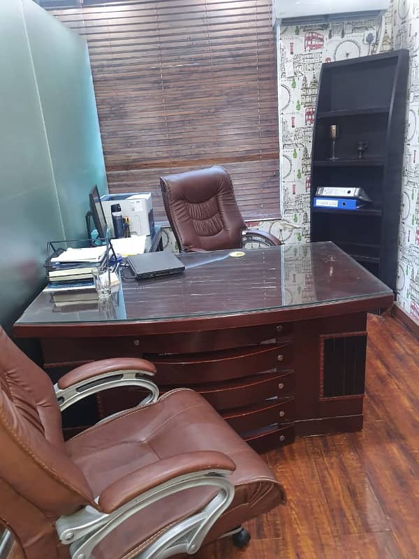 NEAR 26 STREET VIP LAVISH FURNISHED OFFICE FOR RENT 2 EXCITEVE CHAMBER 6 PERSON WORK STATION WITH AC LCD RENT ALMOST FINAL NOTE 1 MONTH COMMISSION RENT SERVICE CHARGES MUST 14