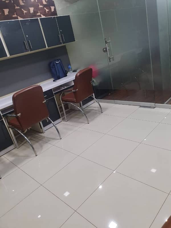 NEAR 26 STREET VIP LAVISH FURNISHED OFFICE FOR RENT 2 EXCITEVE CHAMBER 6 PERSON WORK STATION WITH AC LCD RENT ALMOST FINAL NOTE 1 MONTH COMMISSION RENT SERVICE CHARGES MUST 18