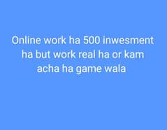online work 500 inwesment but work real